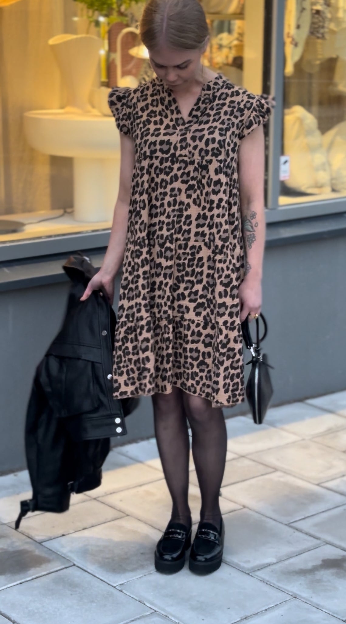 Leo klänning Marroon