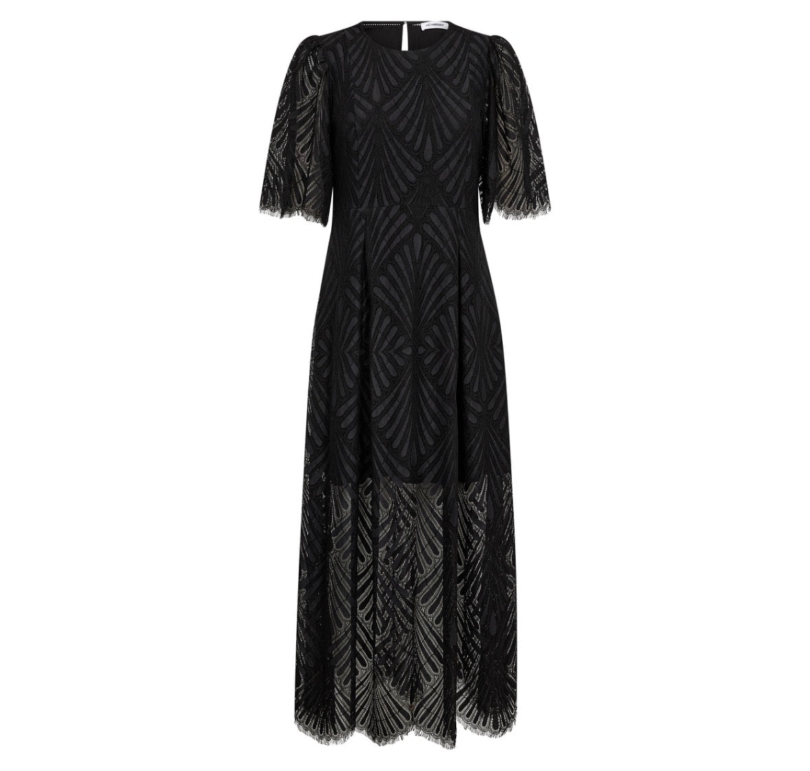 LetiCC Lace Maxi Dress Svart