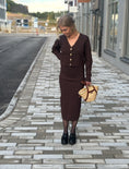 Load image into Gallery viewer, Anna set Cardigan + Dress  chokolate
