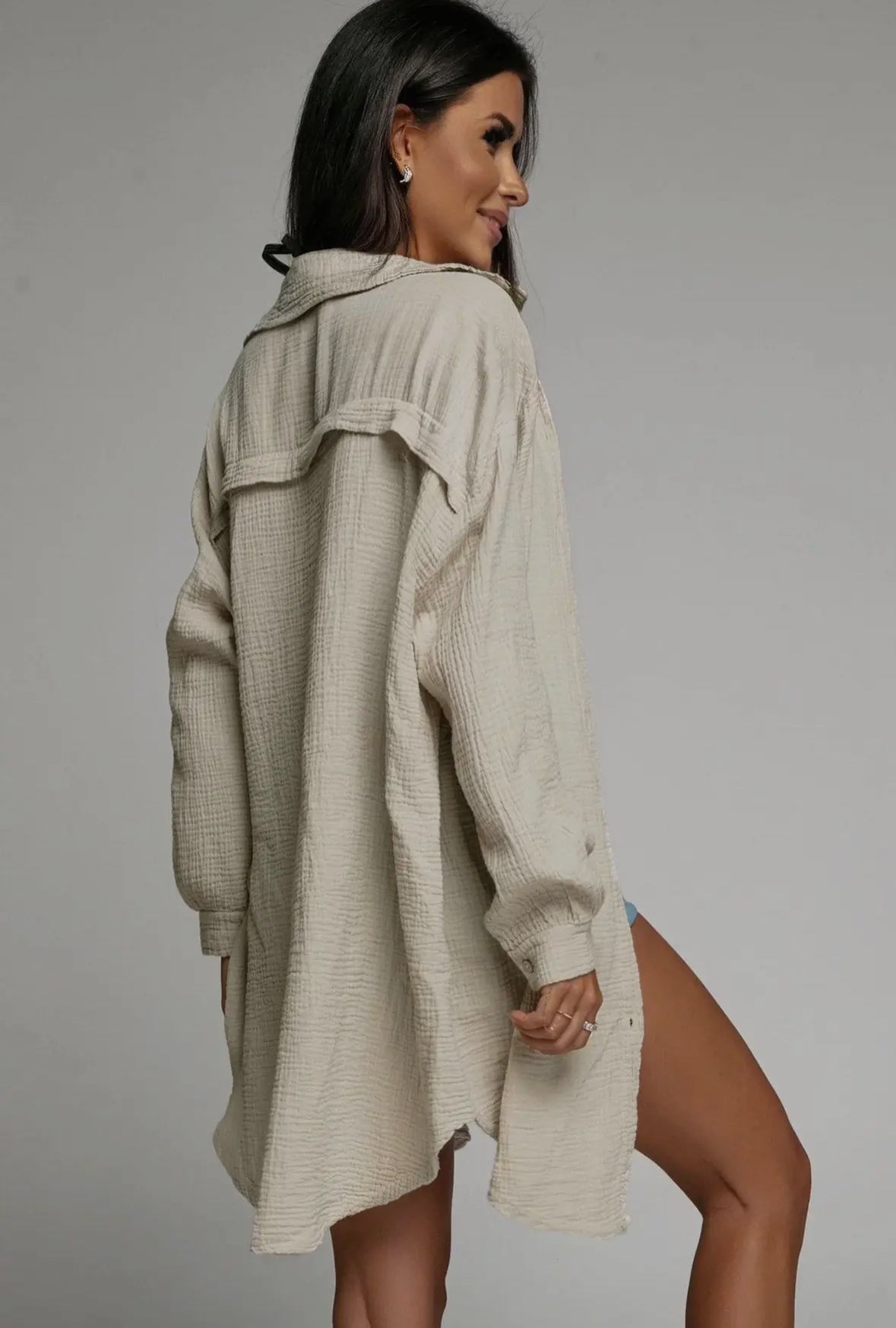 Kate skjorta/klänning Beige