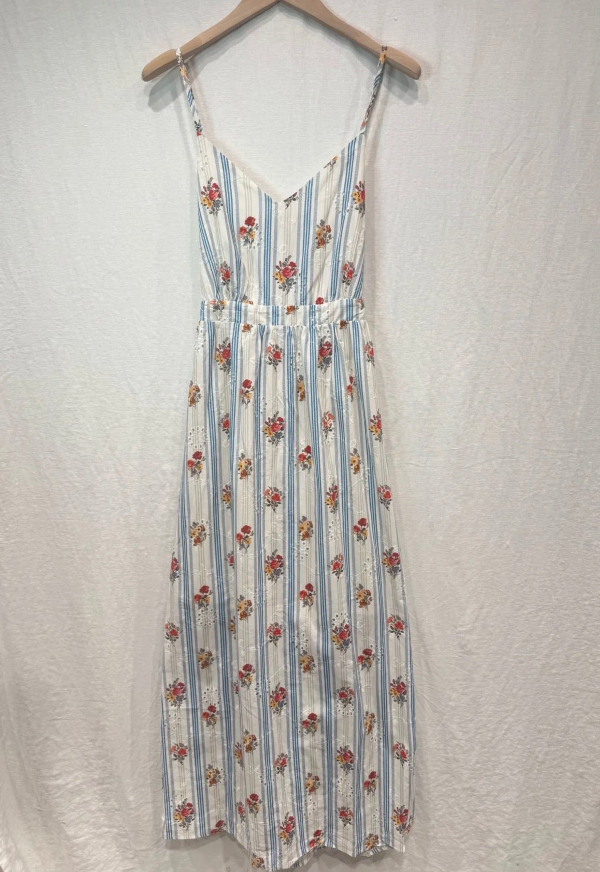 Norah klänning Flower and stripes