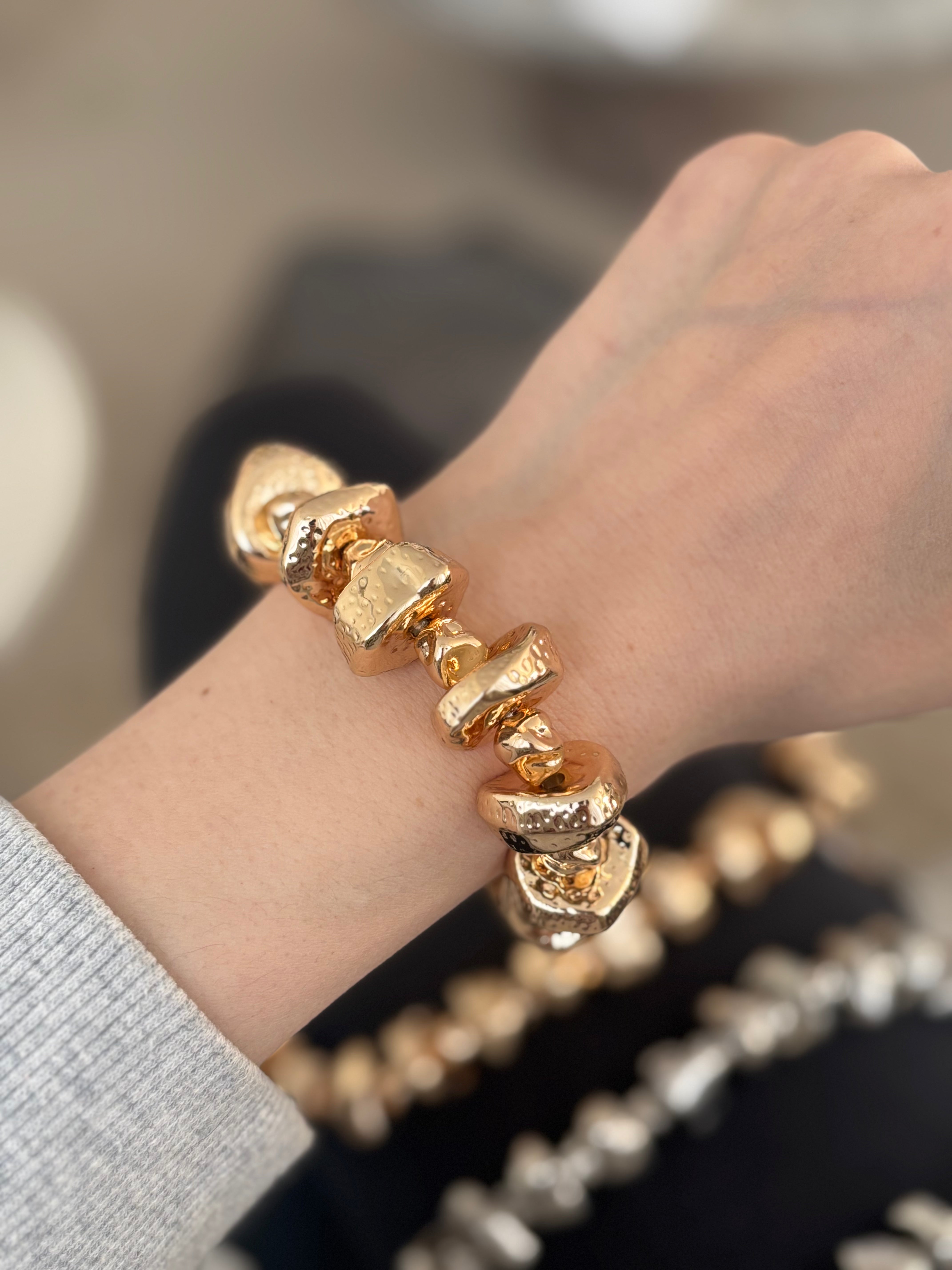 Luna Bead bracelet gold