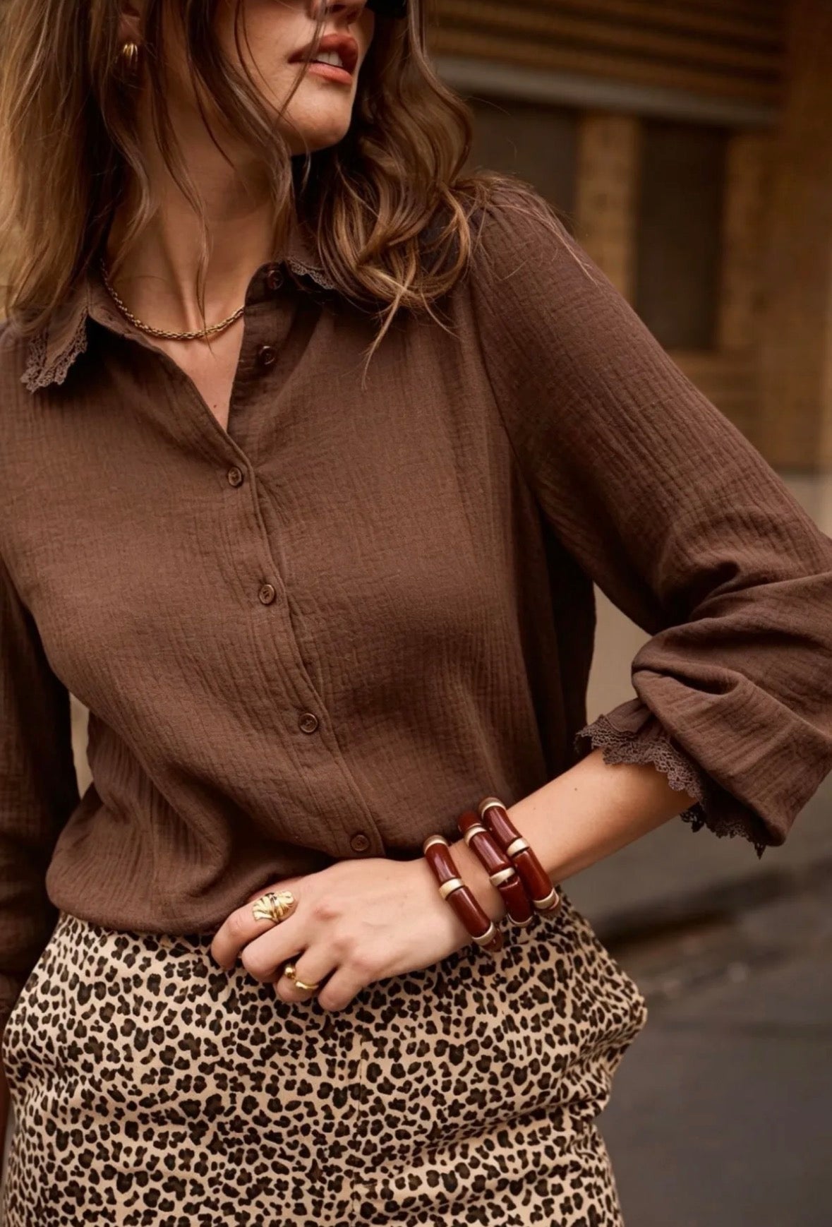 Linda Bäckobölja Blus Brun
