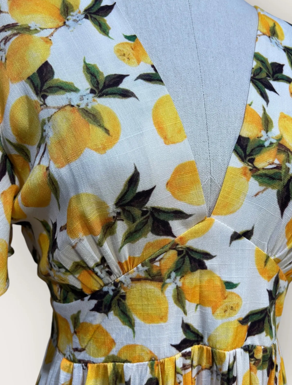 Lemon Viscose dress