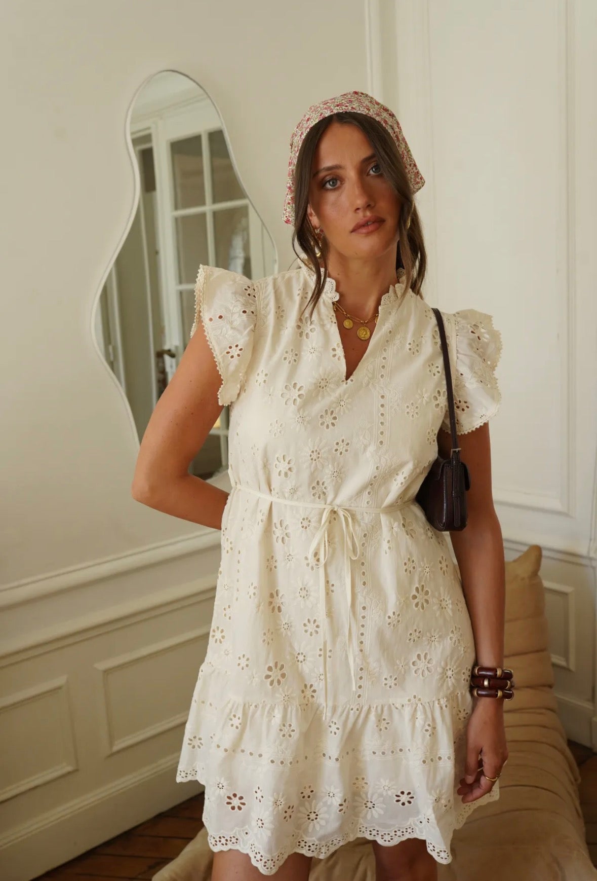 Spring dress Creme beige