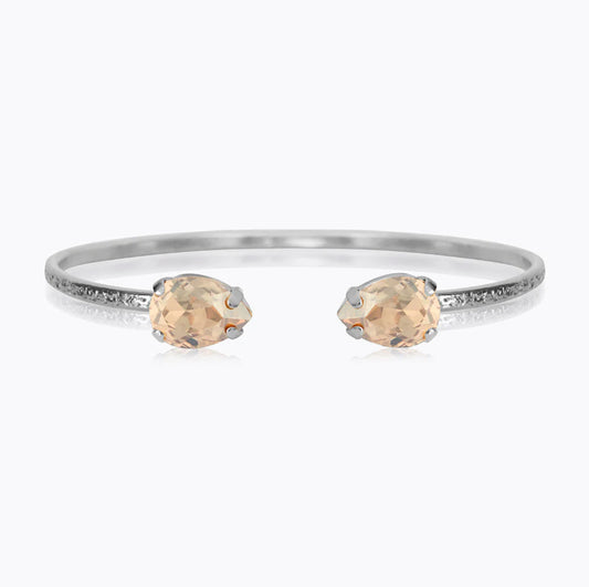Petite drop bracelet Golden shadow Rhodium