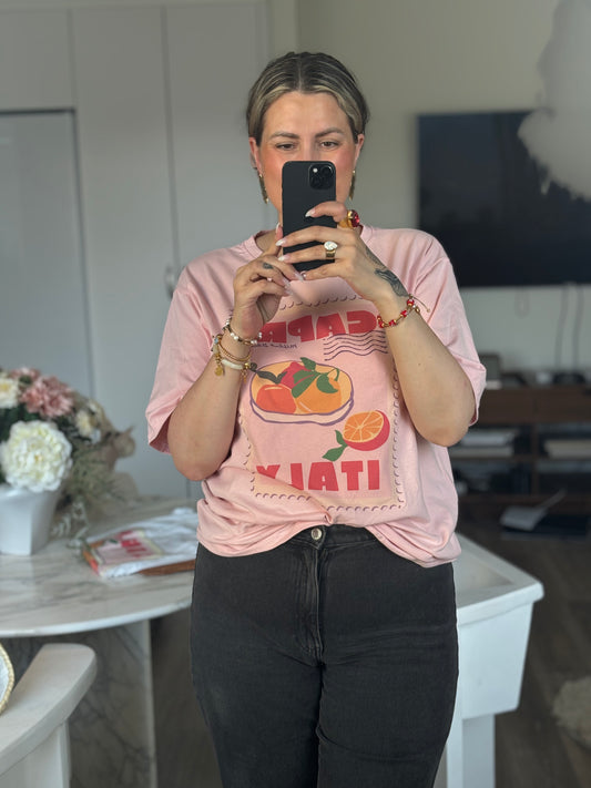 T-Shirt Capri Italy Rosa