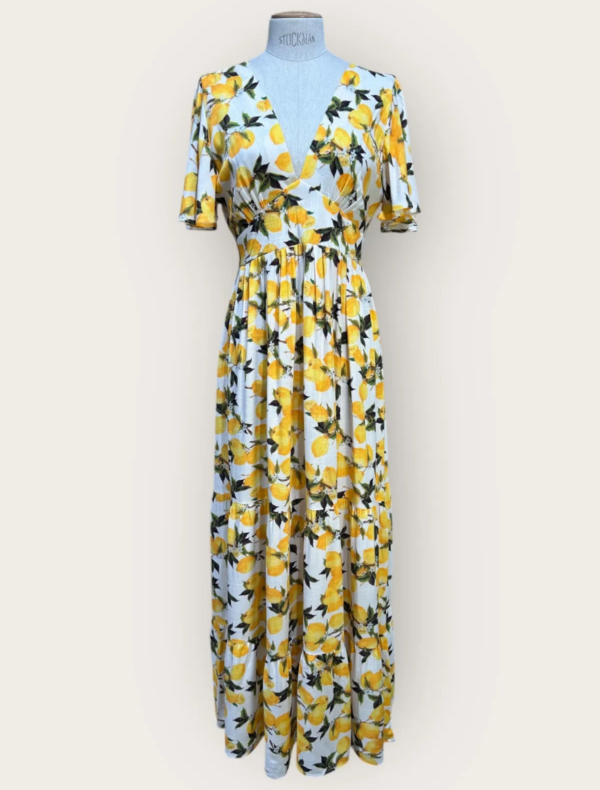 Lemon Viscose dress