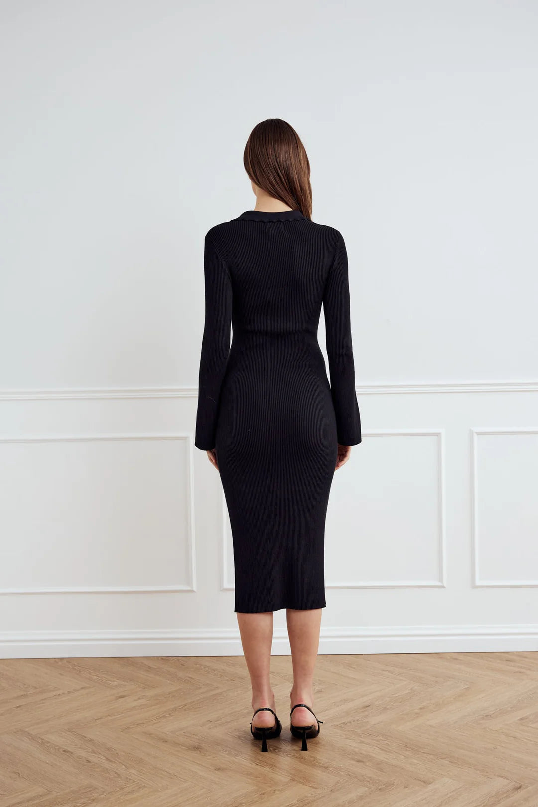 LIVVY KNIT DRESS BLACK