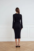 Load image into Gallery viewer, LIVVY KNIT DRESS BLACK
