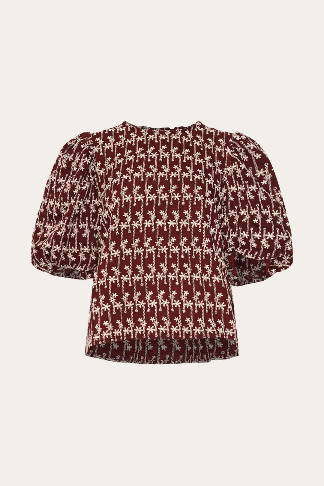 SHELLY BLOUSE DUSTY MAHOGANY