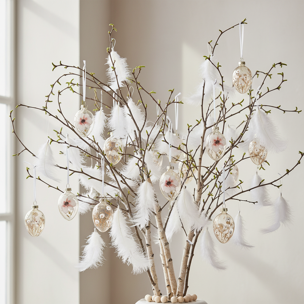 Glasägg Cherryblossom 6 st