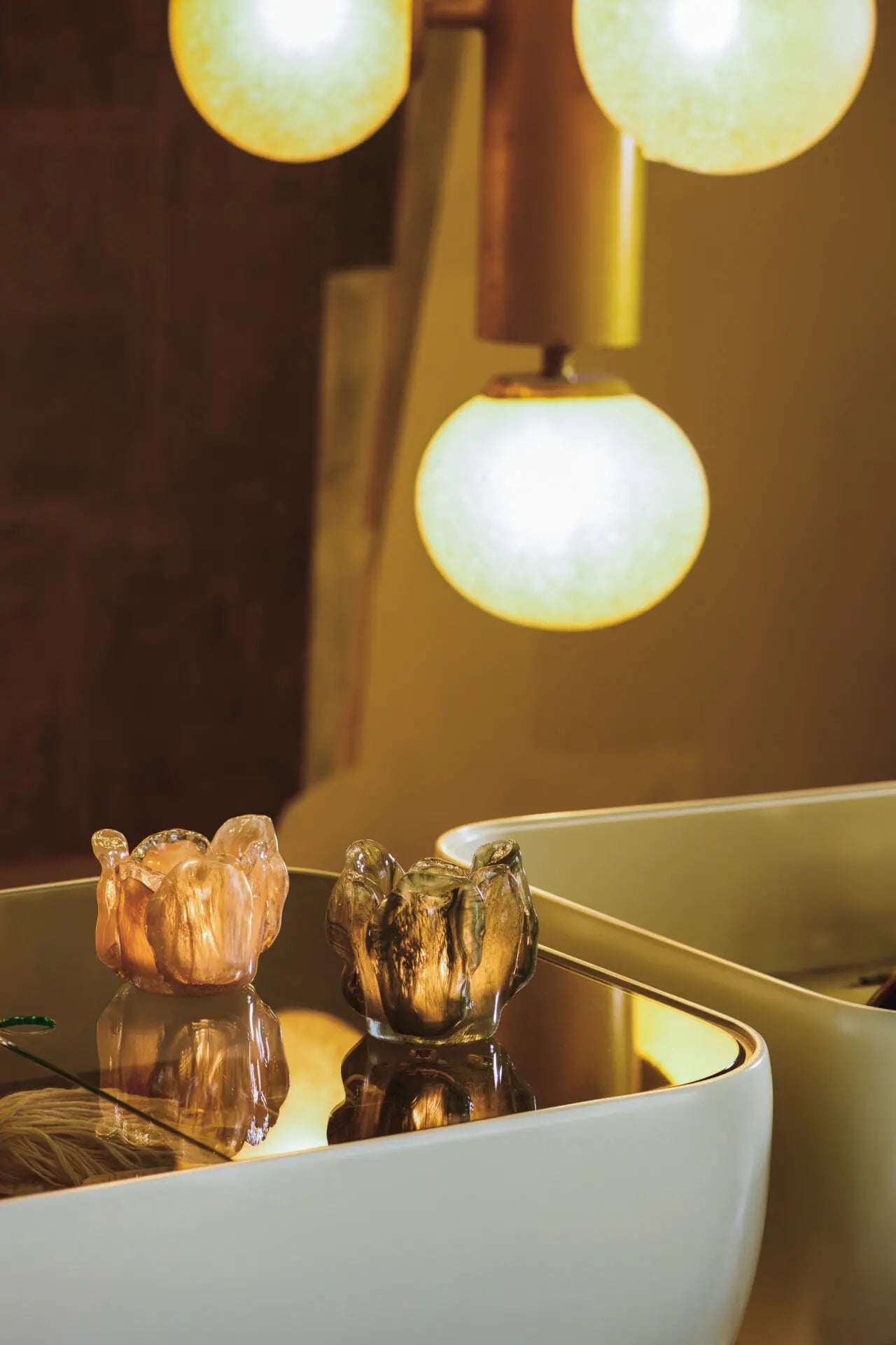 Anita ljuslykta beige