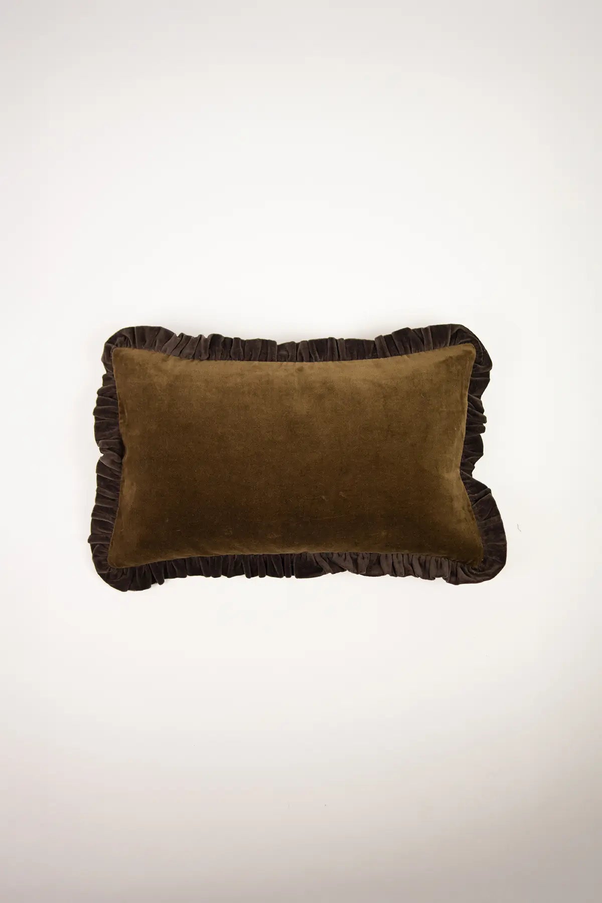 Doris olivgrön/kaffe 30×50