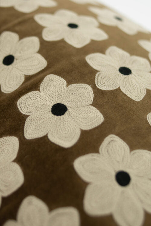 Daisy kuddfodral brun 40×60