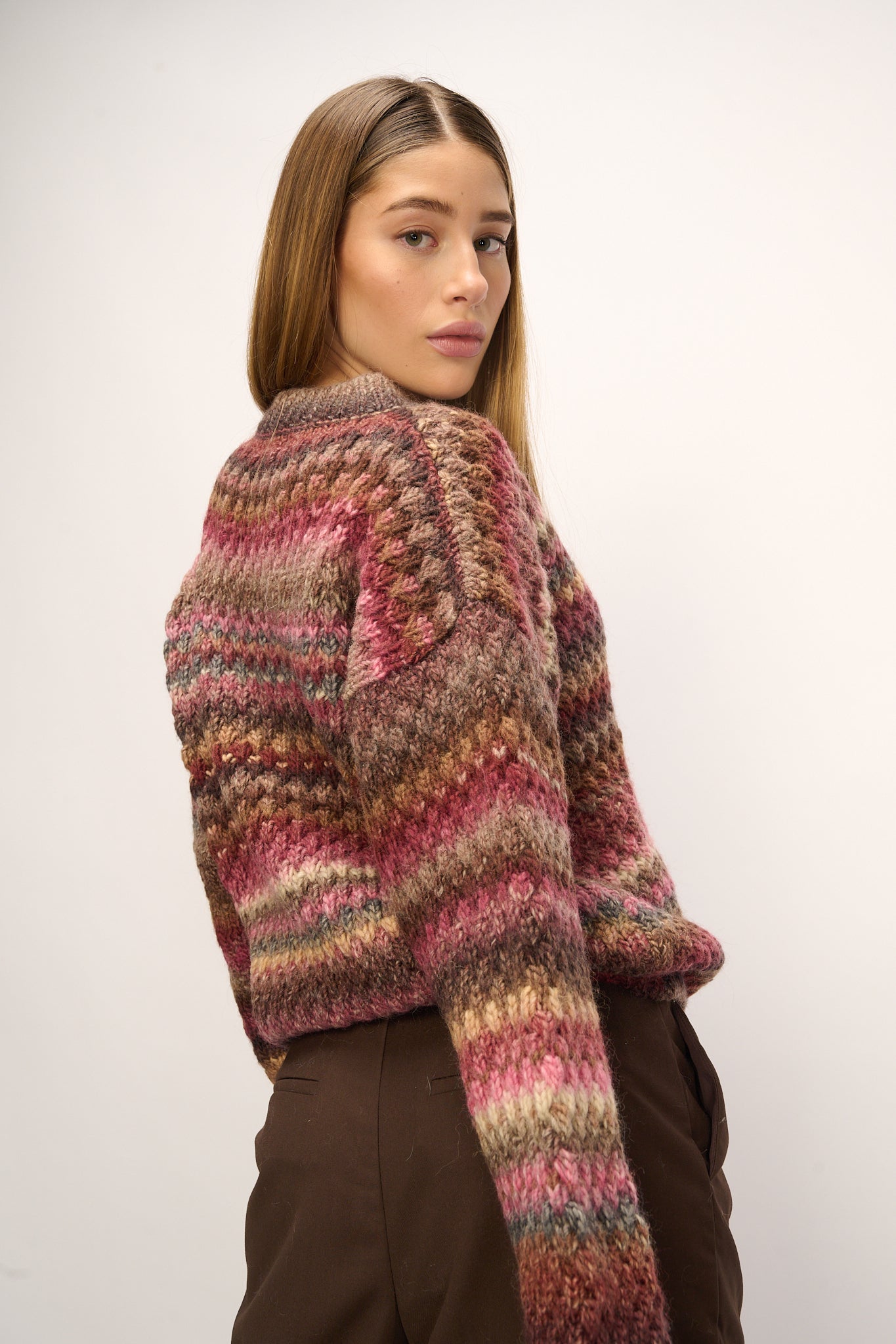 Gio knit sweater Rust mix