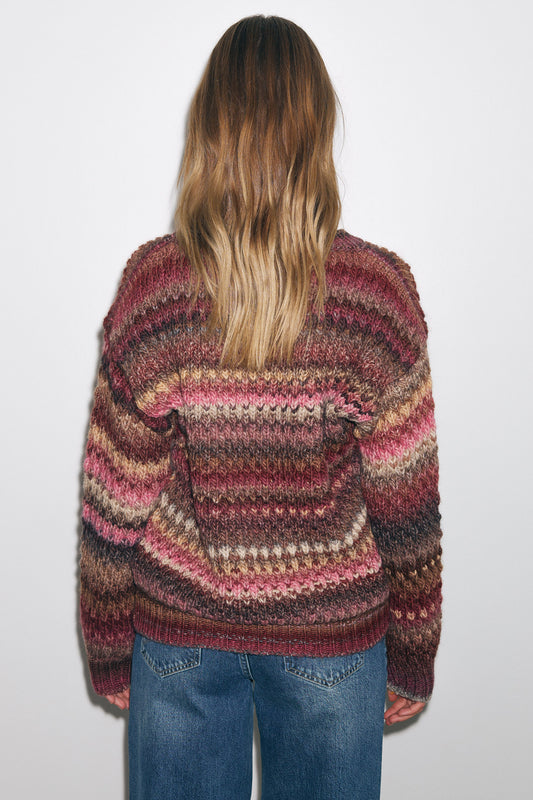 Gio knit sweater Rust mix