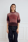 Load image into Gallery viewer, Leana knit top Brown red combo

