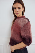 Load image into Gallery viewer, Leana knit top Brown red combo
