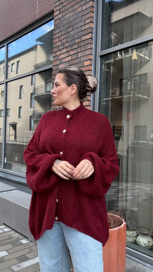 Oversize kofta burgundy M-XXL