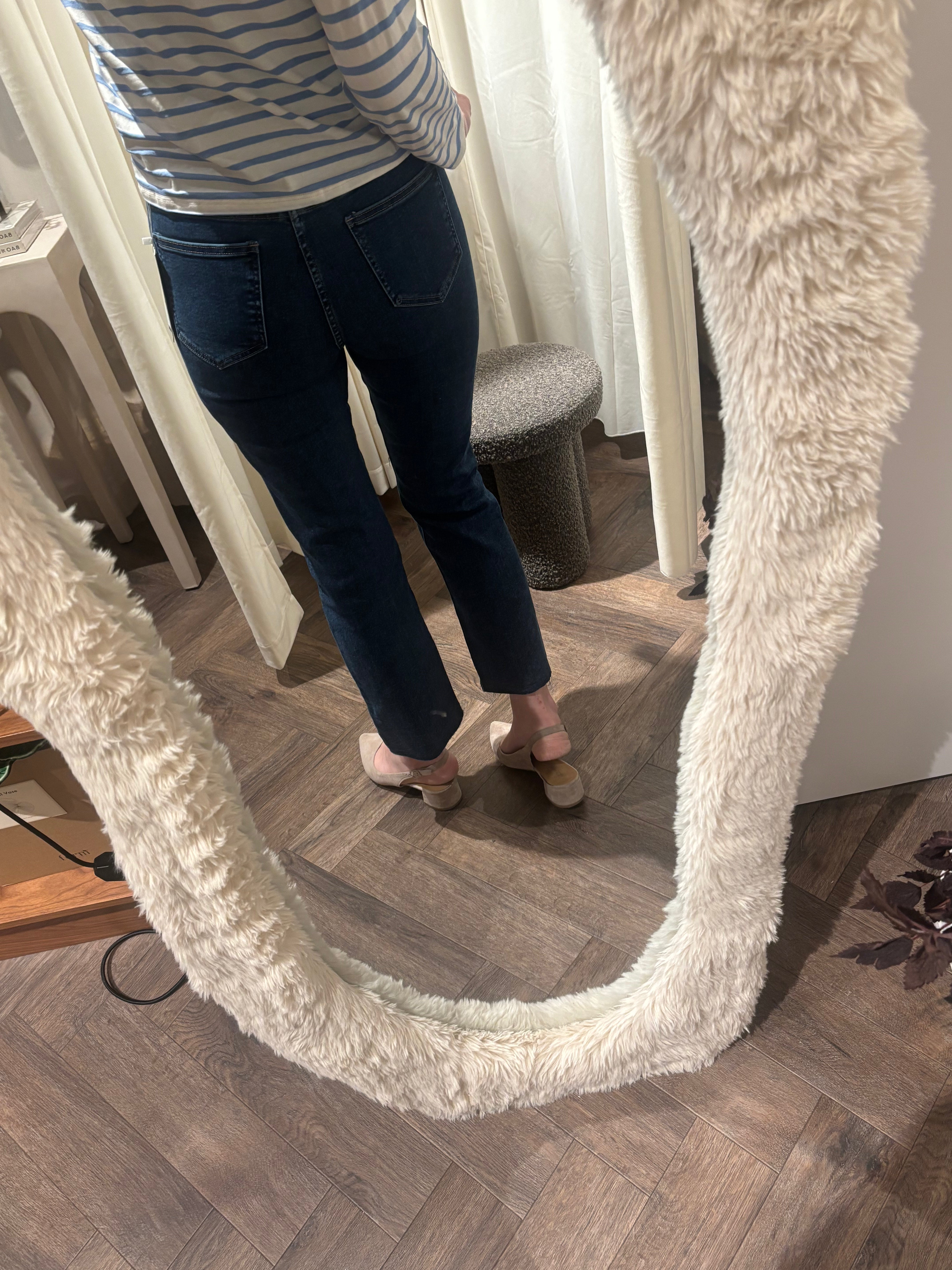 Cosy House Jeans Flared superstretch mellanblå/mörkare blå