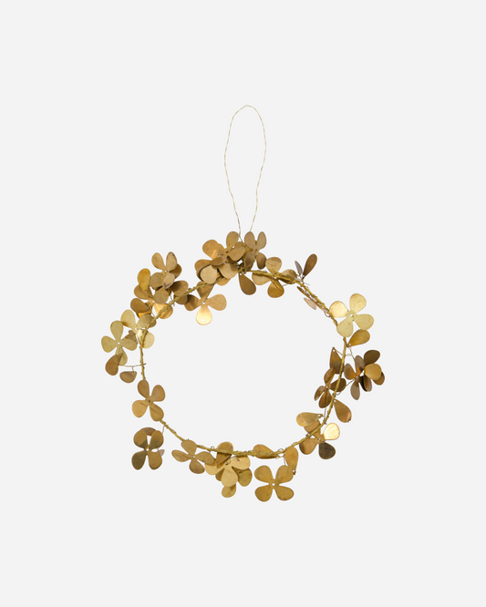 Wreath, Clover, Brass
finish