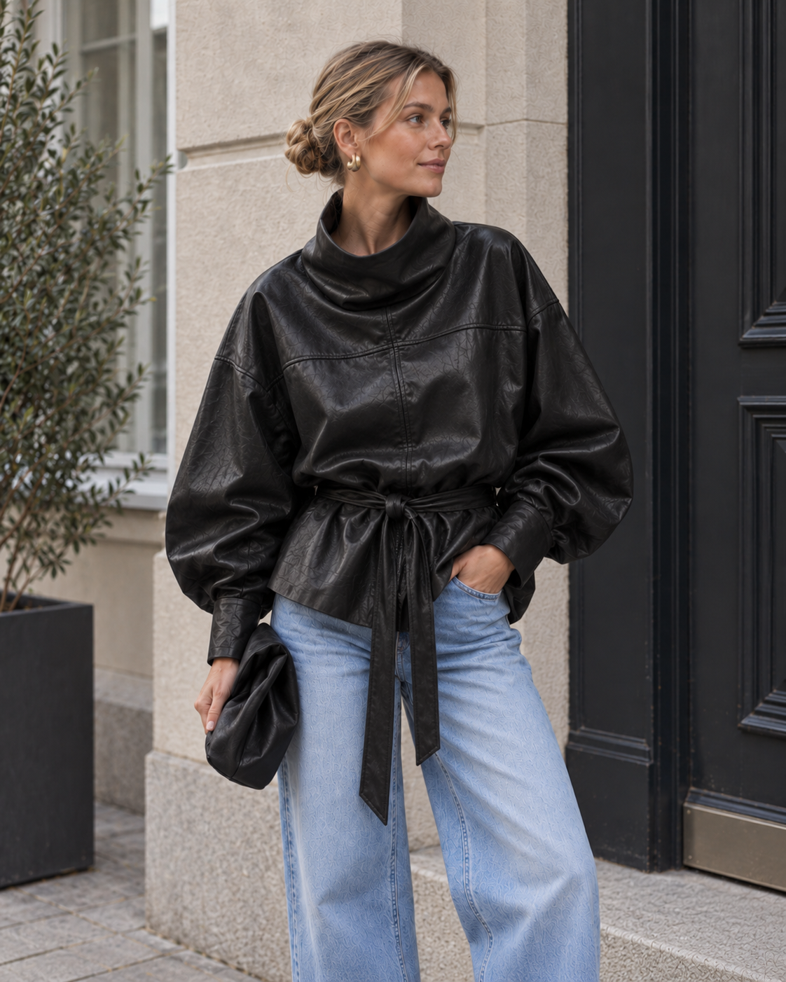 GittCC Funnel Neck Blouse