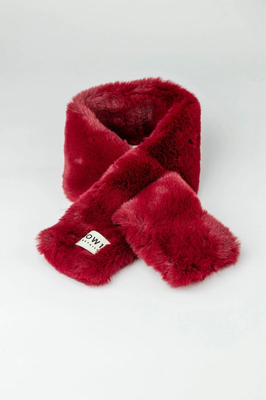 ANAIS SCARF WINE RED