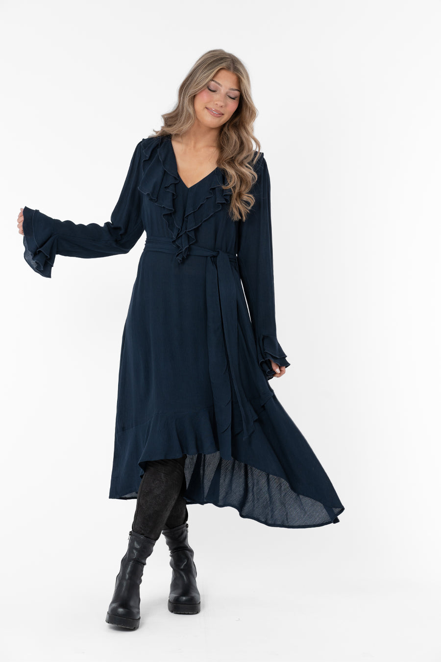 ADELINE DRESS MIDNIGHT BLUE