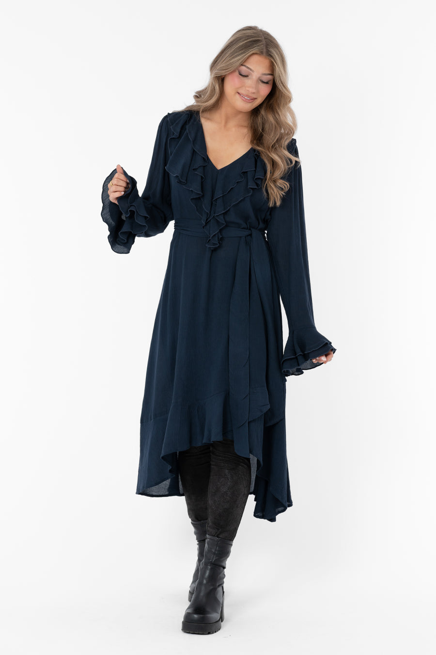 ADELINE DRESS MIDNIGHT BLUE