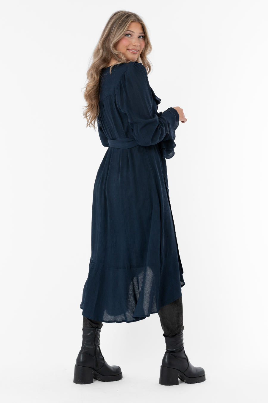 ADELINE DRESS MIDNIGHT BLUE