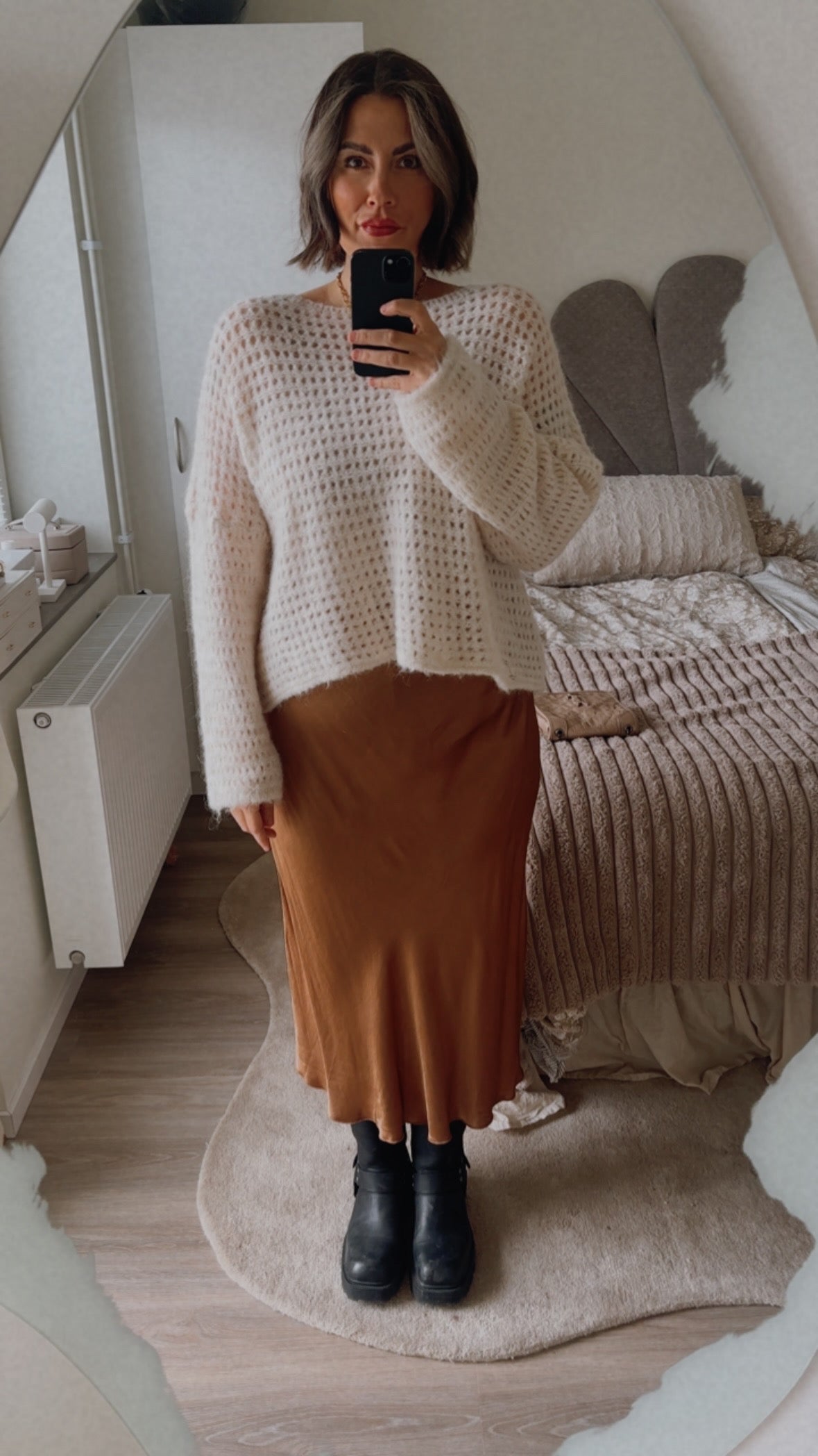 Happy Autumn sweater offwhite