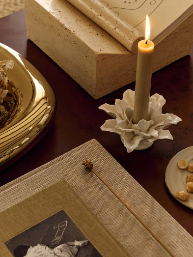 Holly Leaf Candle Holder