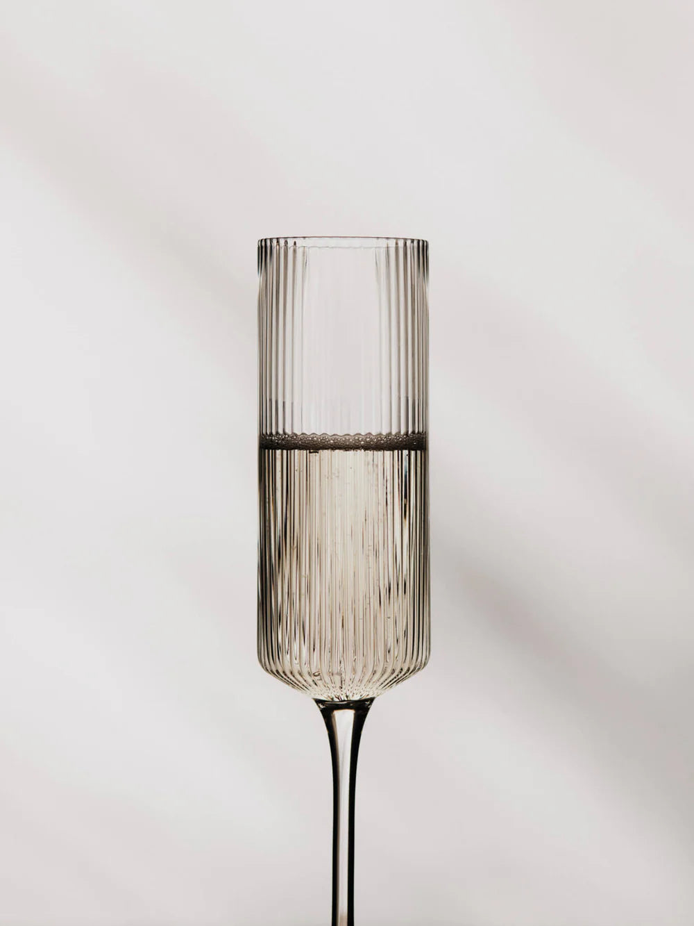 Ripple Champagne Flutes -
Set of 2 - Clear