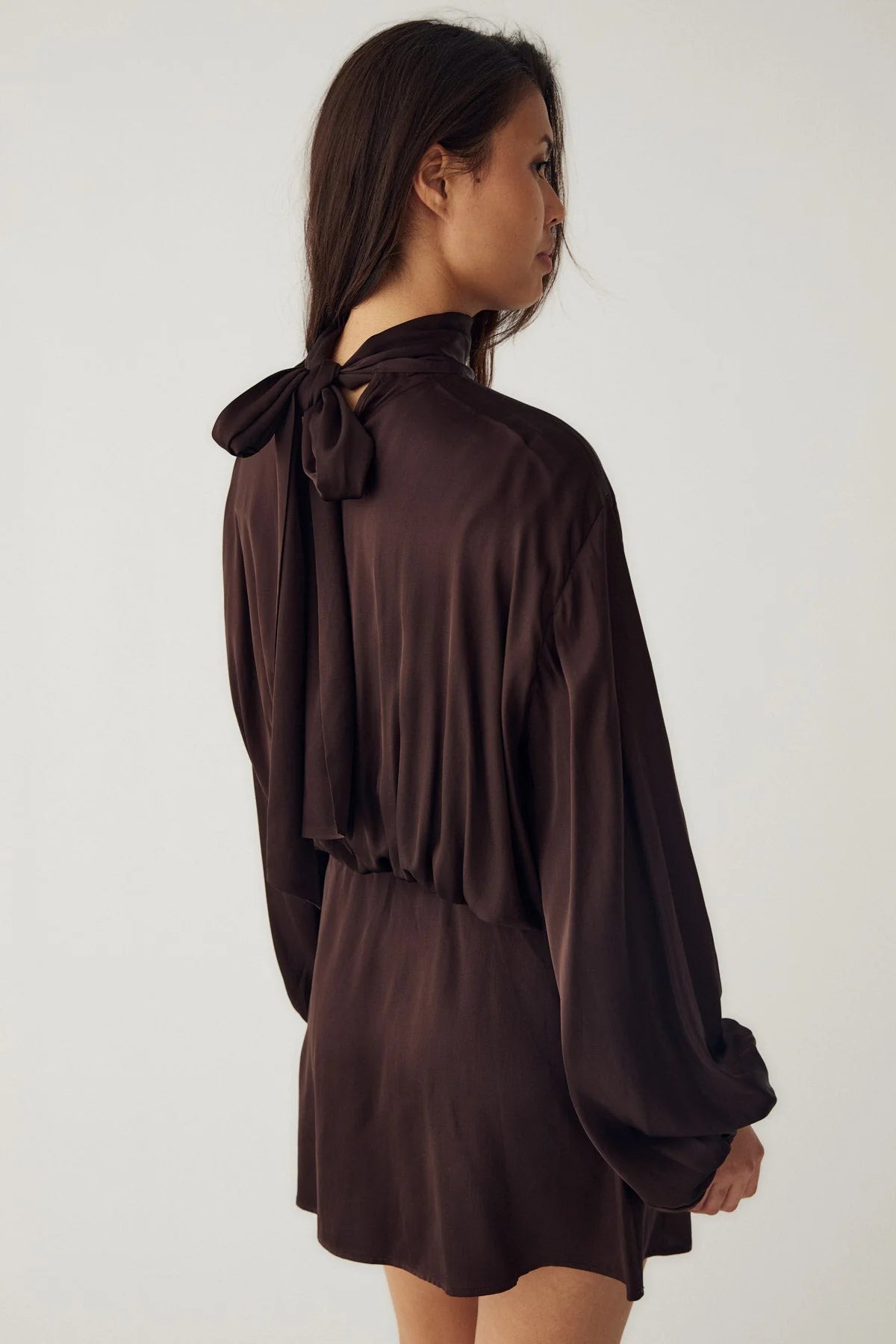 N-Melda Dress Dark Chestnut