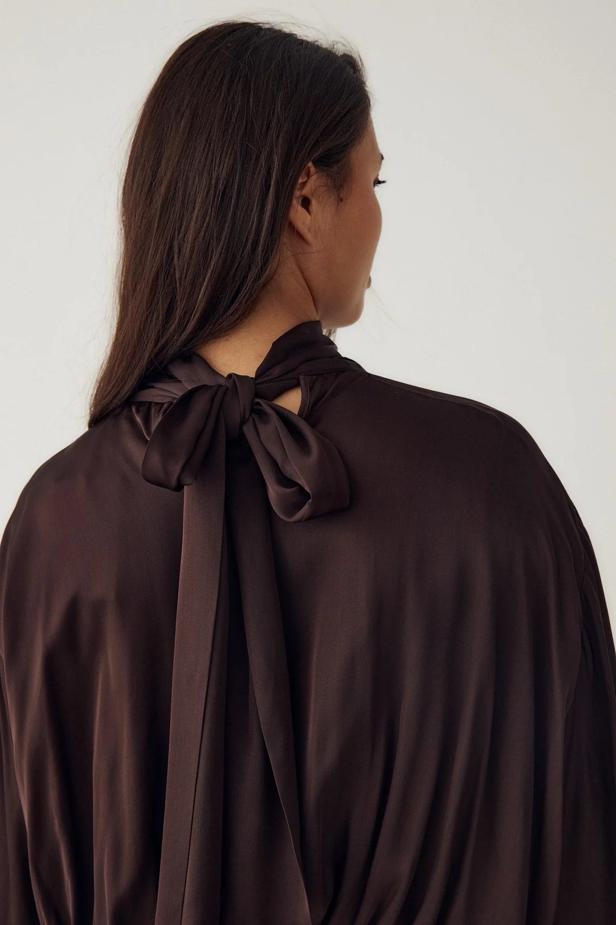 N-Melda Dress Dark Chestnut