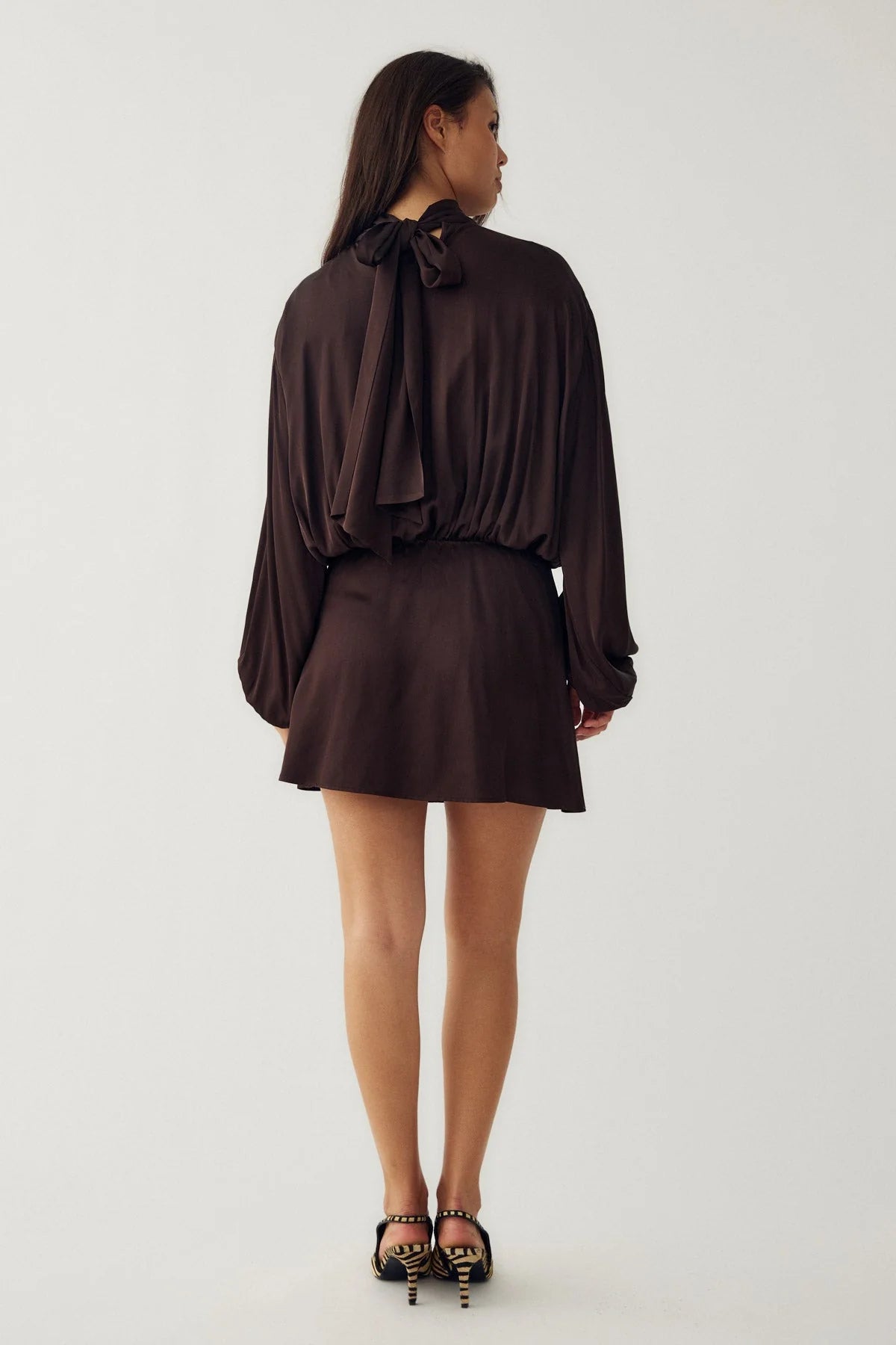 N-Melda Dress Dark Chestnut