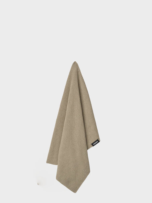 Knitted Kitchen Towel - Oak