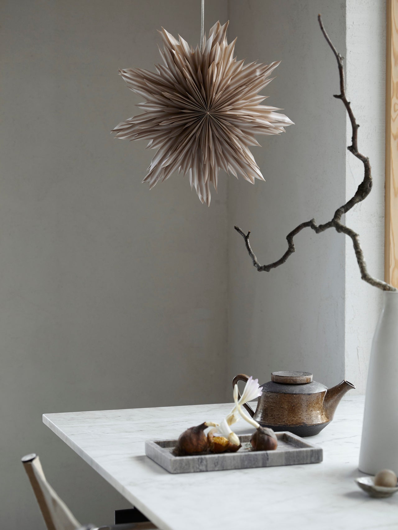 Adventsstjärna 44 Beige