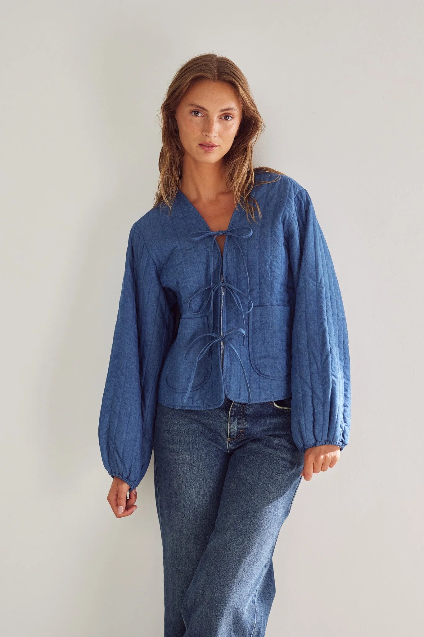 Jacket Calla Denim Print