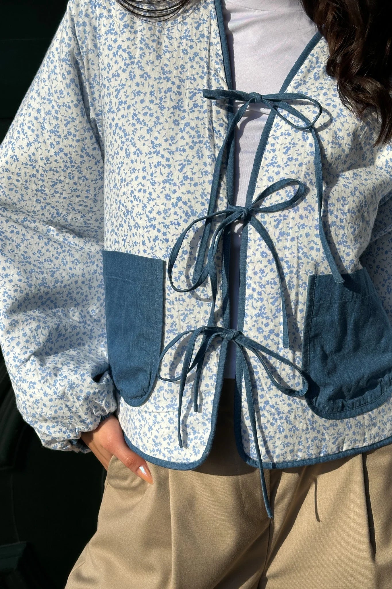 Jacket Calla Denim Print