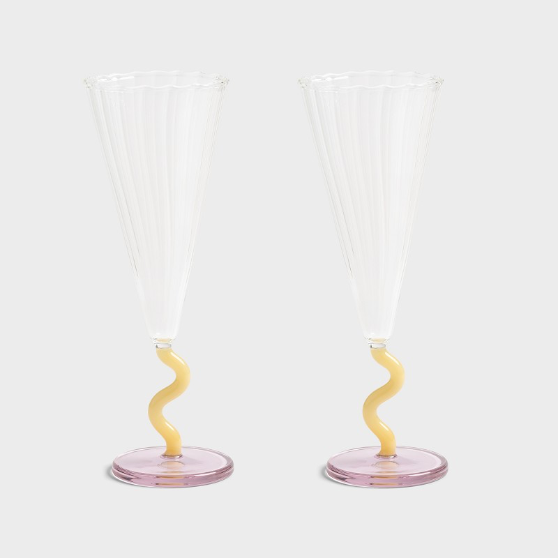 Champagneglas Curve Carmel