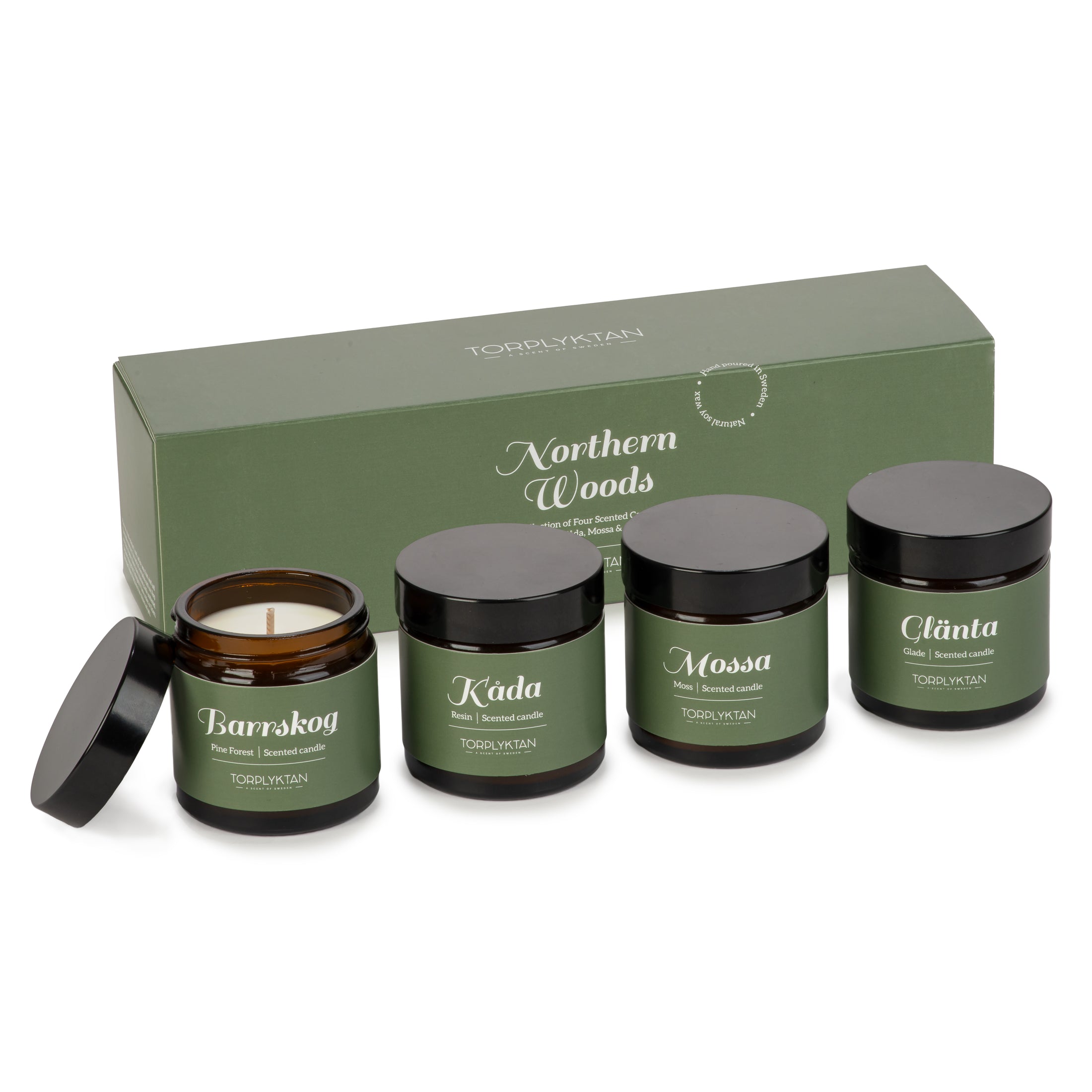 Northern woods doftljus 4-pack