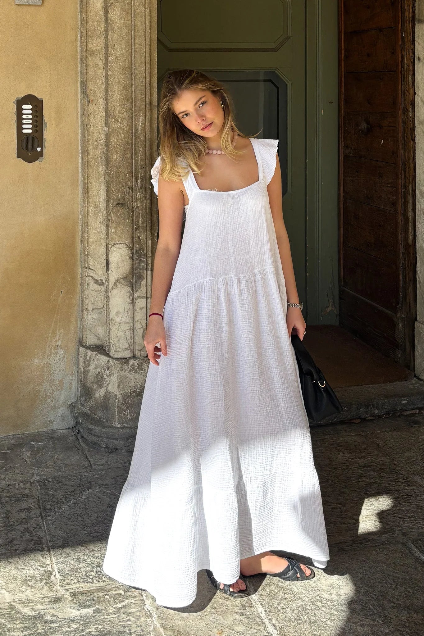 LINA DRESS vit