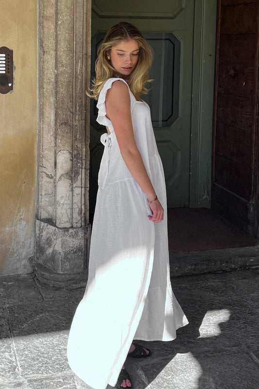 LINA DRESS vit