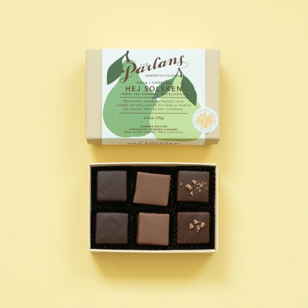 Kola i choklad Hej Solsken - Päron 6 bitar