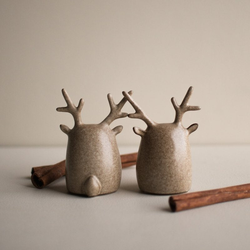 Deer twins set om 2 Beige