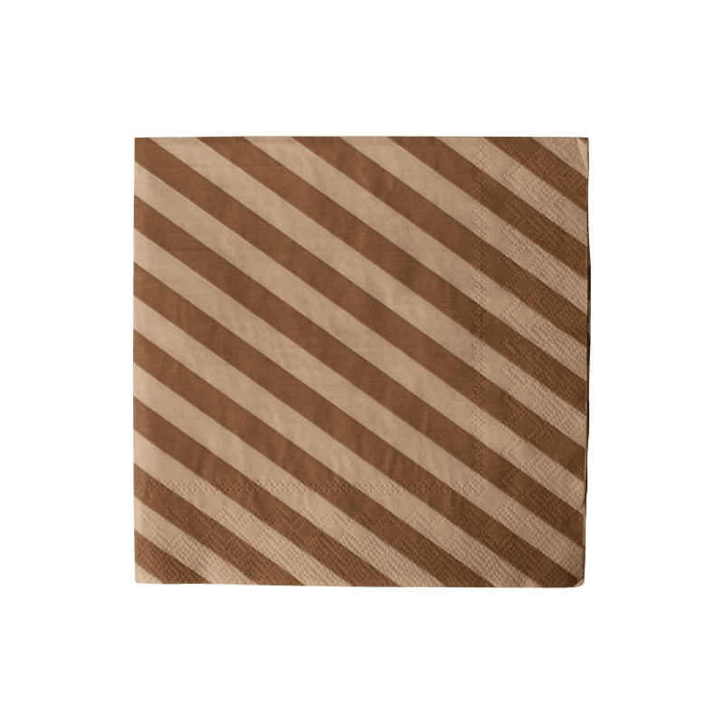 Napkin - Stripe Nougat