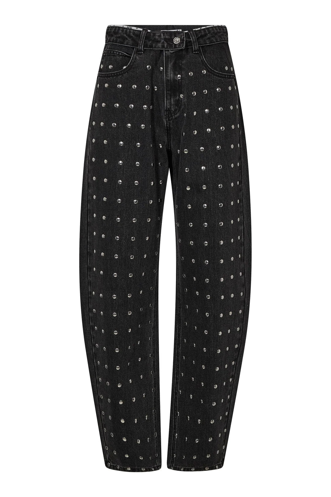 Hlaflip Waist Rivet Jeans
