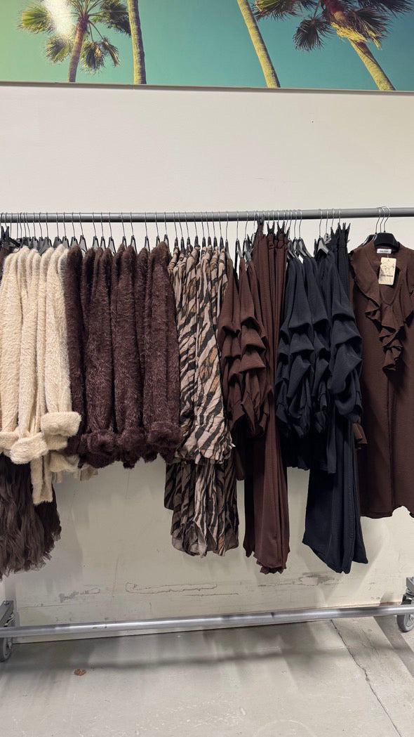 Fluffig tröja Cremevit